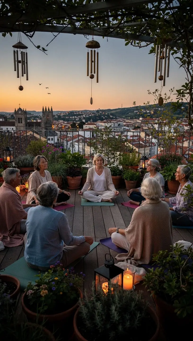 Dance program promoting emotional well-being in active aging.